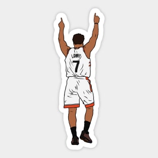 Kyle Lowry Pointing Up Sticker